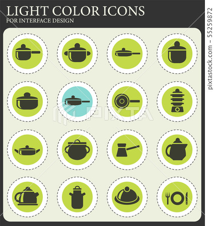 dishes icon set dishes icon set 55259872