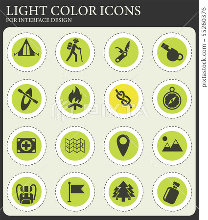 day of skouts icon set 55260376