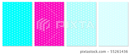 Polka dot pattern vector. Baby background. 55261436