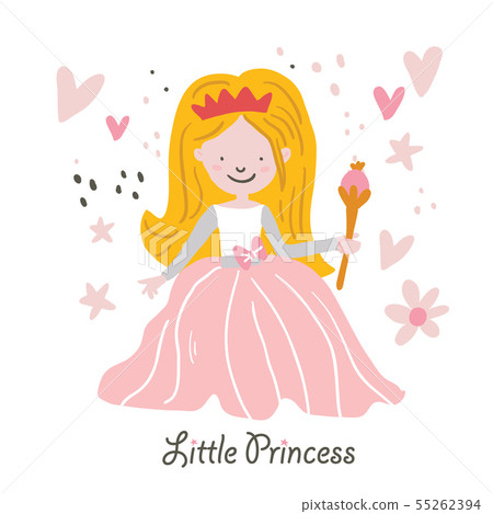 Vector beautiful blond hair princess rapunzel 55262394