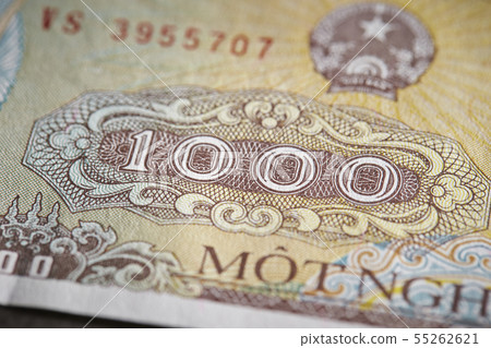 Vietnamese currency Don 1000 Dong bill Vietnamese currency Don 1000 Dong bill 55262621