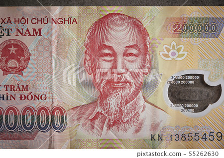 Vietnam's currency Don 200,000 won bill 55262630