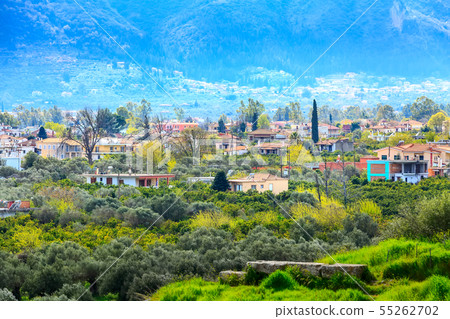 Aerial view of Sparta, Peloponnese, Greece 55262702