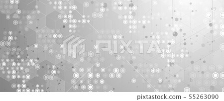 Abstract hexagon background. Technology poligonal Abstract hexagon background. Technology poligonal 55263090