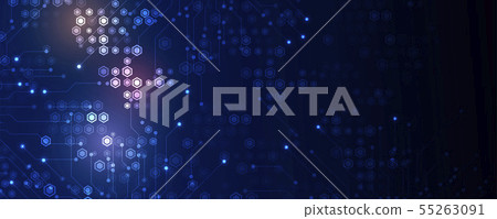 Abstract hexagon background. Technology poligonal Abstract hexagon background. Technology poligonal 55263091