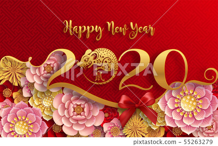 Chinese new year 2020. 55263279
