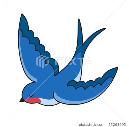 Swallow bird. 55263695