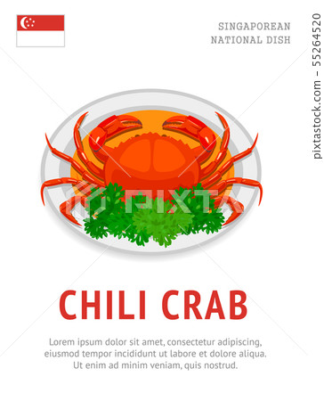 Chili crab. National singaporean dish. 55264520