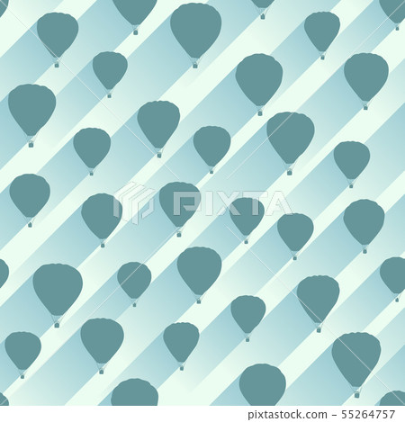 Seamless background with aerostat. 55264757