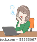 Sleepy woman 55266067