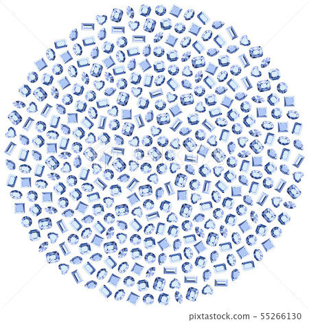 Round frame of precious stones. Suitable for use 55266130