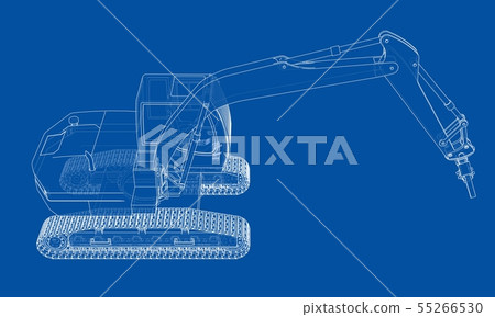 Outline sloopkraan concept. Vector 55266530