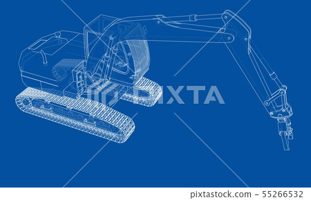 Outline sloopkraan concept. Vector 55266532