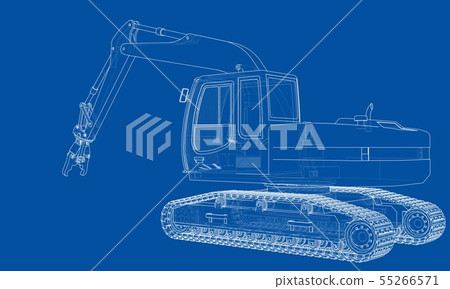 Outline sloopkraan concept. Vector Outline sloopkraan concept. Vector 55266571