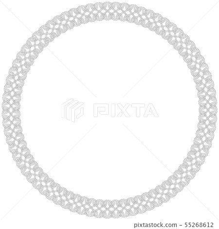 Round celtic knots frame. Traditional medieval 55268612