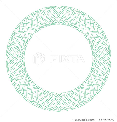 Round celtic knots frame. Traditional medieval 55268629
