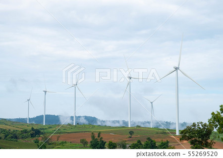 Phetchabun, Thailand-July 29,2018, The turbine on 55269520