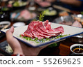 Beef sliced for charcoal grills or Japanese style 55269625
