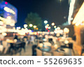 Abstract blur image of Street food in Night market 55269635