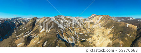 Beautiful colorful volcanic mountains 55270668