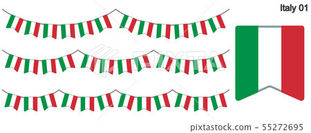 Italian Flag Clip Art Vector