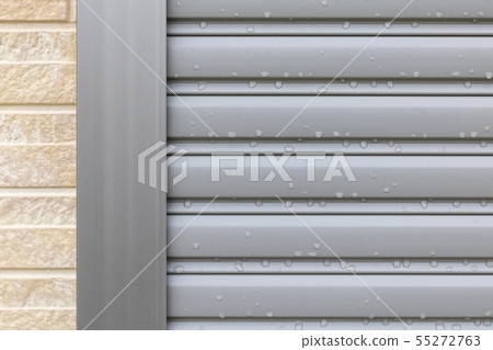 Window shutter wet by rain - Stock Photo [55272763] - PIXTA