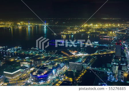 Yokohama Minato Mirai night view Yokohama Minato Mirai night view 55276885