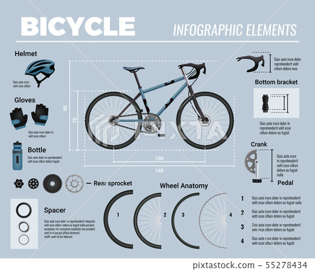 Bicycle Infographic Elements Composition 55278434