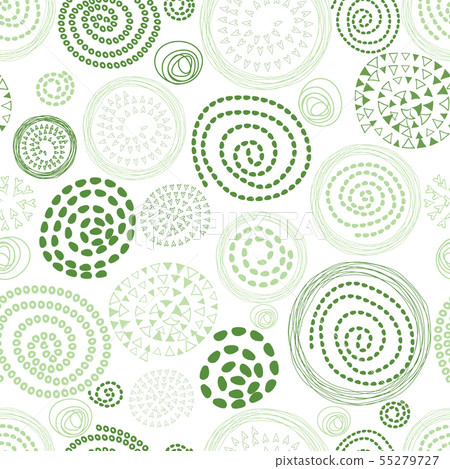 Abstract seamless vector green pattern with... - Stock Illustration ...