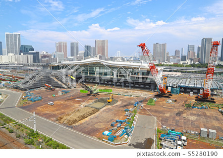 Takanawa Gateway Station (July 2019) under construction Takanawa Gateway Station (July 2019) under construction 55280190