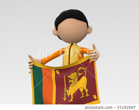 斯里蘭卡運動員舉旗 55282697
