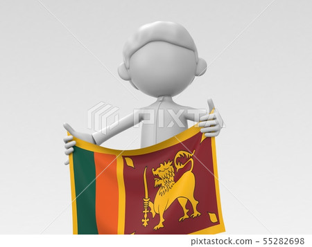 斯里蘭卡運動員舉旗 55282698