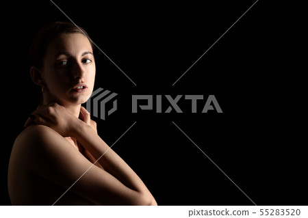 sensual topless woman sensual topless woman 55283520