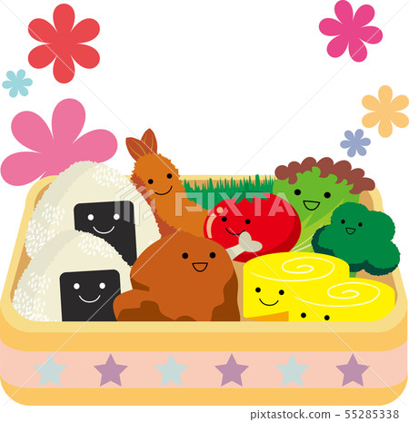 A lunch box with a face character 55285338