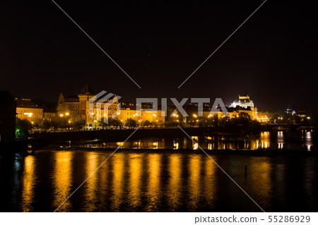 Illumination of the Vltava River 55286929