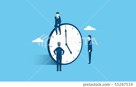 Image of working style reform, businessman and watch Image of working style reform, businessman and watch 55287514