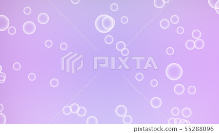 CG泡泡很多泡泡紫色粉紅色 55288096