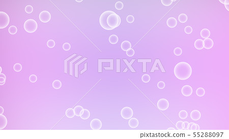 CG泡泡很多泡泡紫色粉紅色 55288097
