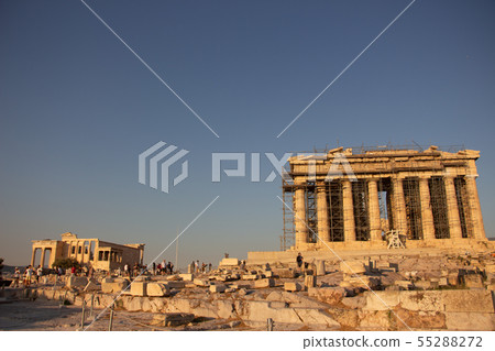 雅典，希臘上城古老廢墟 55288272