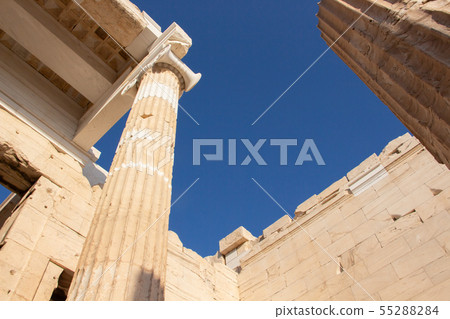 Ancient ruins of Athens, Greece Acropolis 55288284