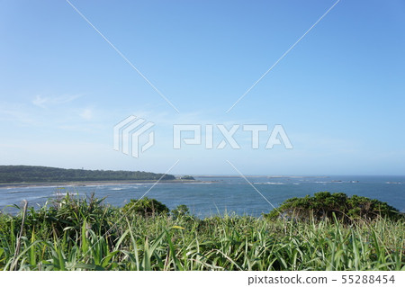 Sea seen from above Oka Sea seen from above Oka 55288454
