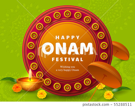 Premium Vector Happy onam festival celebration background with south indian women dancing together