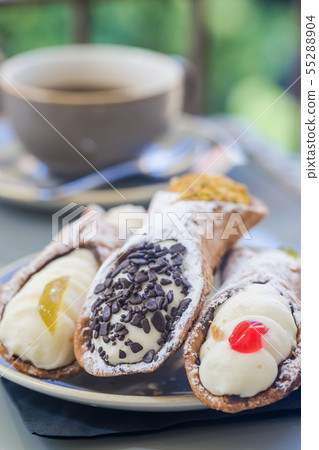 plate of Sicilian Cannoli 55288904