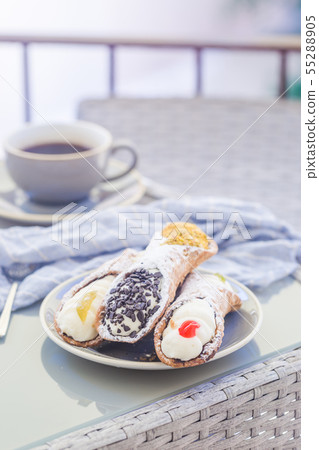 plate of Sicilian Cannoli 55288905