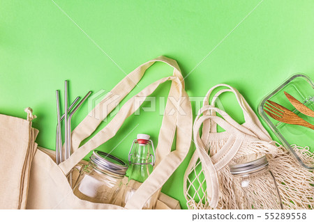 Cotton bags and glassware for free plastic Cotton bags and glassware for free plastic 55289558