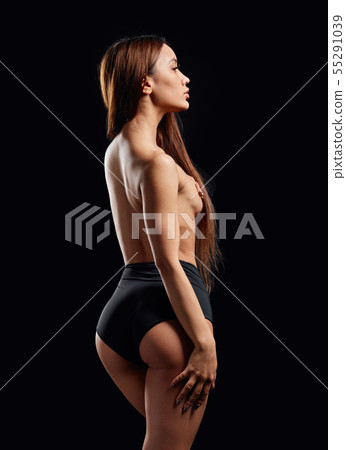awesome sexy girl in black panities . back view photo awesome sexy girl in black panities . back view photo 55291039