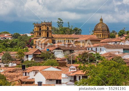Barichara Skyline Cityscape Santander Colombia Barichara Skyline Cityscape Santander Colombia 55291191