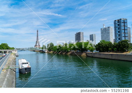 eiffel tour and from Trocadero, Paris 55291198