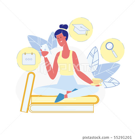 Exams Preparation, Learning Vector Illustration 55291201