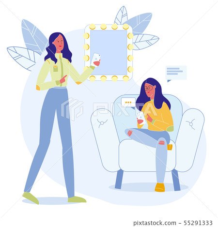 Online Communication Flat Vector Illustration 55291333
